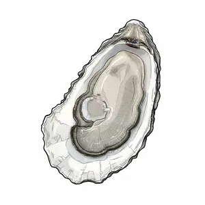 38 Degrees North oyster illustration