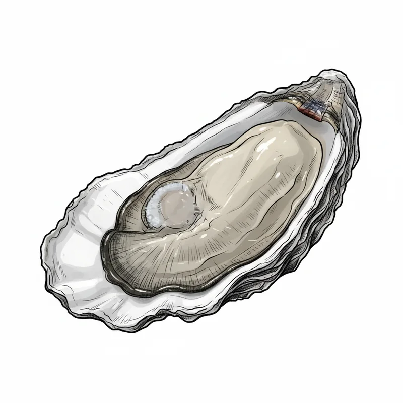 Apalachicola oyster illustration