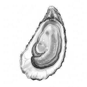 Bagaduce oyster illustration
