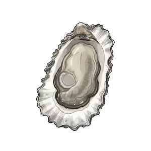 Bald Point oyster illustration