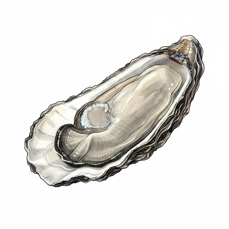 Barnstable oyster illustration