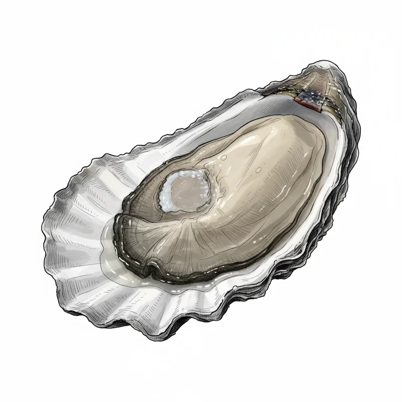 Barron Point oyster illustration