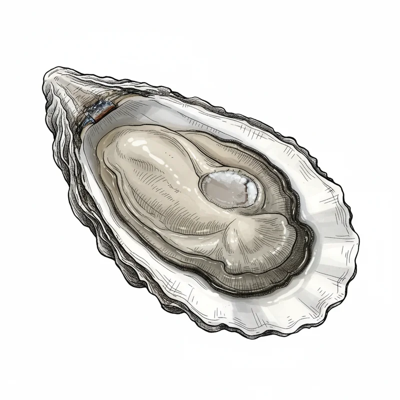 Beach Point oyster illustration
