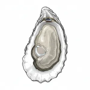 Beach Point oyster illustration