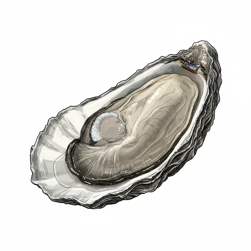 Bedeque Bay oyster illustration