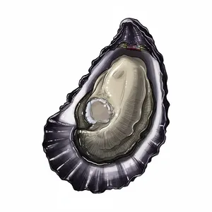 Black Pearl oyster illustration