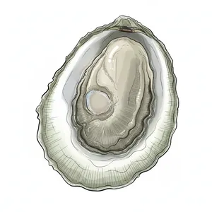 Bluff oyster illustration