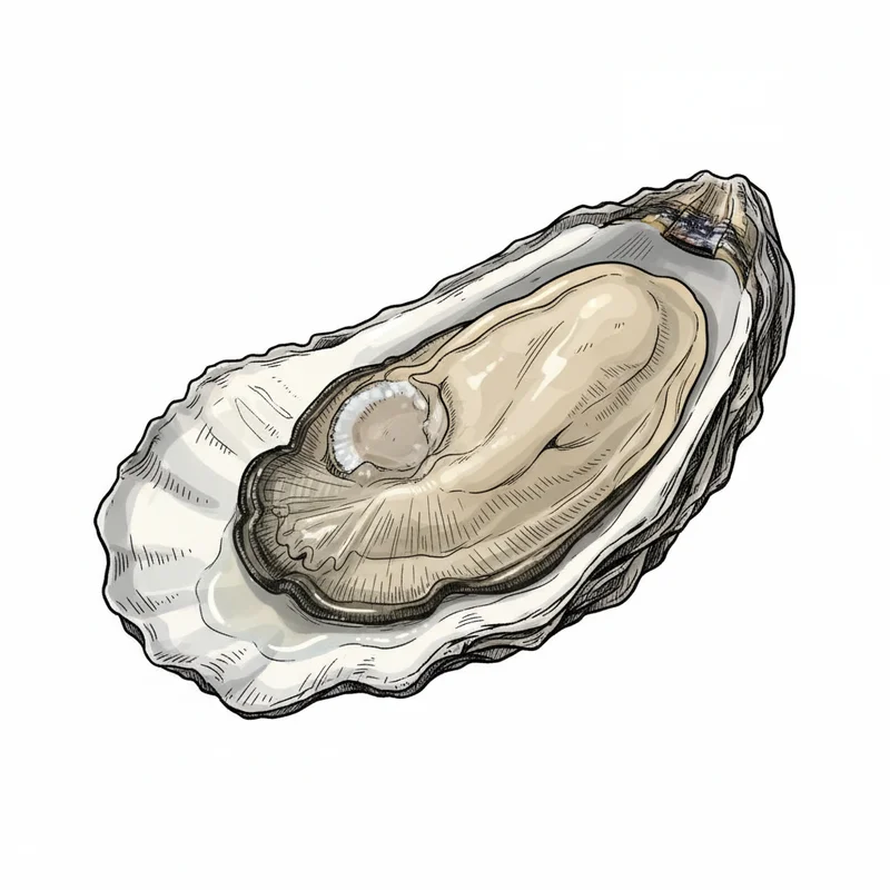 Bluffton oyster illustration