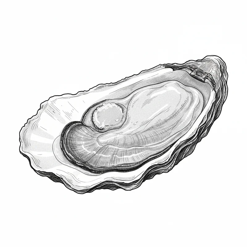 Bogues Bay oyster illustration