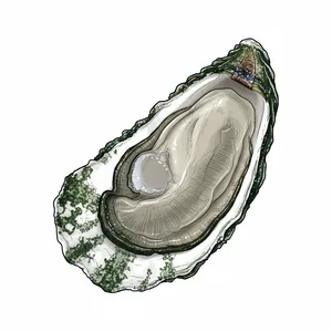 Bras D'or oyster illustration