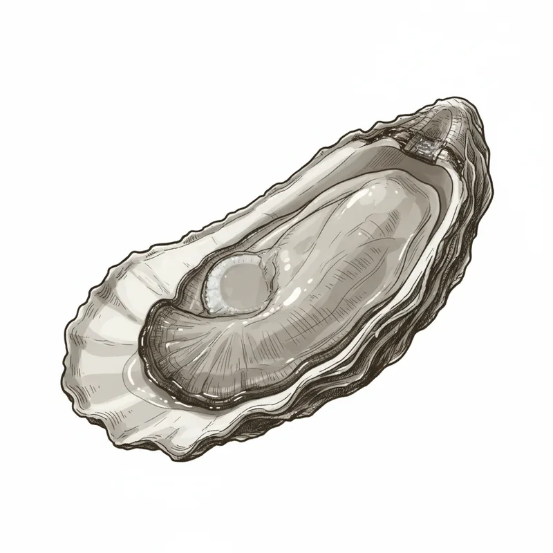 Broadwater oyster illustration