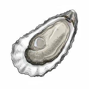 Broadwater oyster illustration