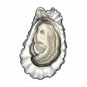 Buckley Bay oyster illustration