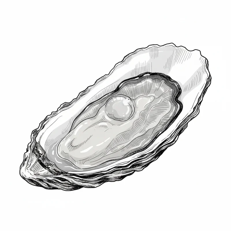 Cape Blue oyster illustration