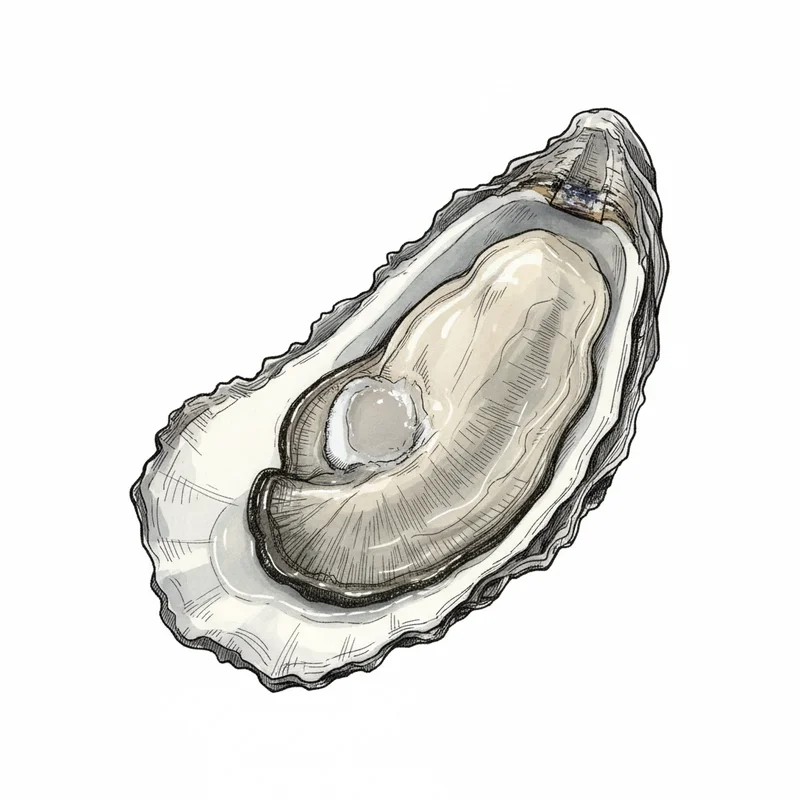 Cape Spear oyster illustration