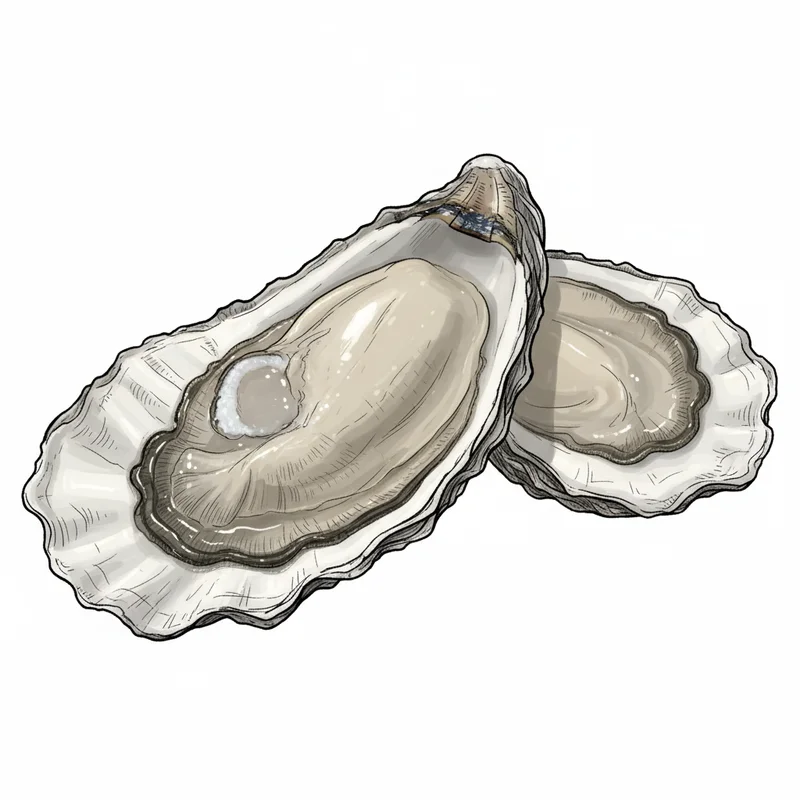 Cedar Island Select oyster illustration
