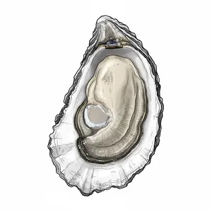 Cedar Island Select oyster illustration