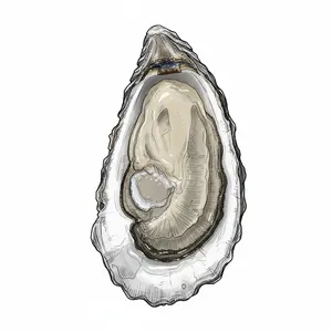 Cedar Island oyster illustration
