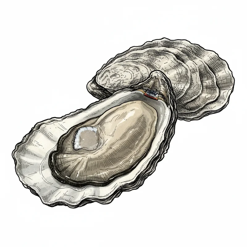 Chesapeake oyster illustration