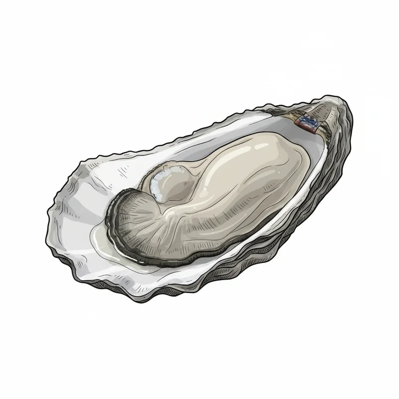 Copps Island oyster illustration