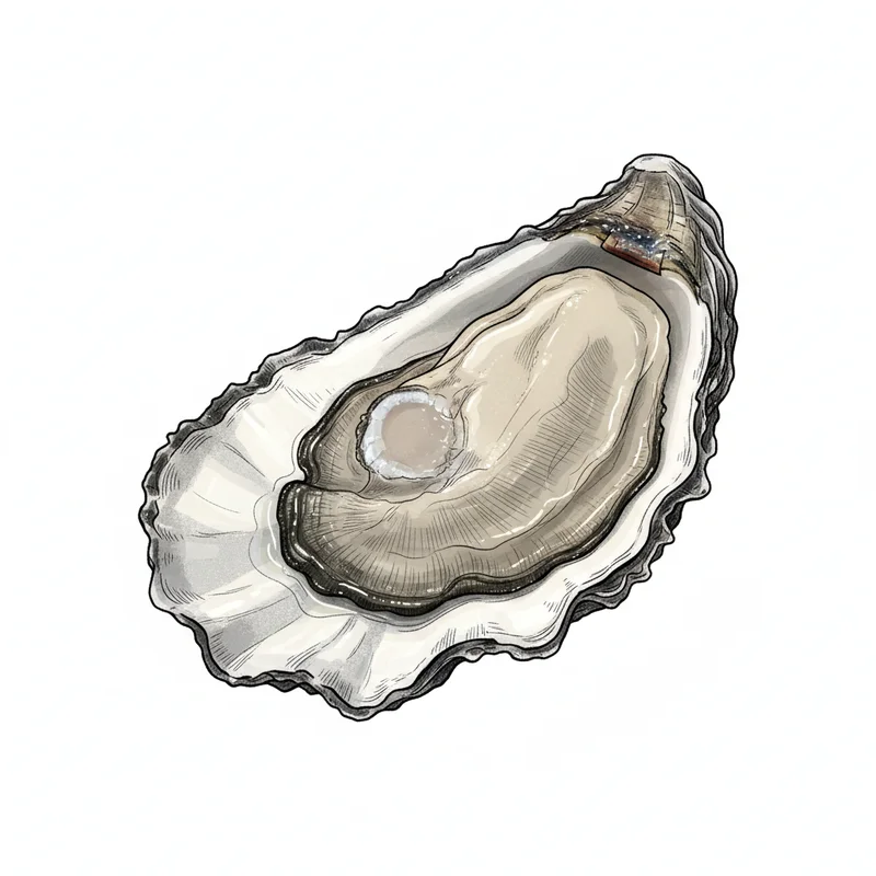 Coromandel oyster illustration