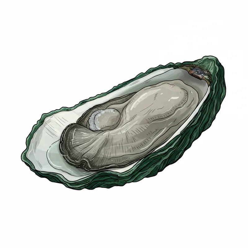 Cotuit oyster illustration