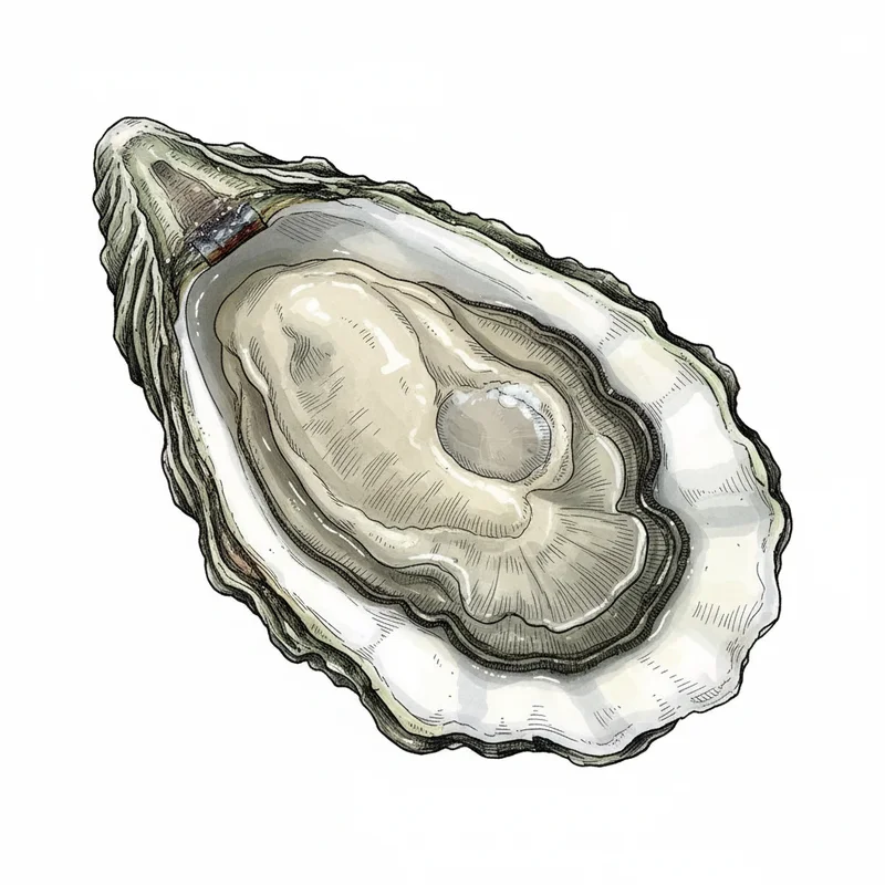 Crab Slough oyster illustration