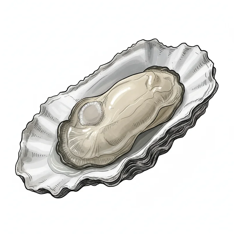 Deer Creek oyster illustration