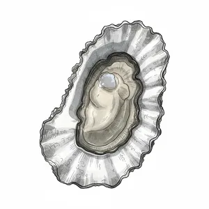 Deer Creek oyster illustration