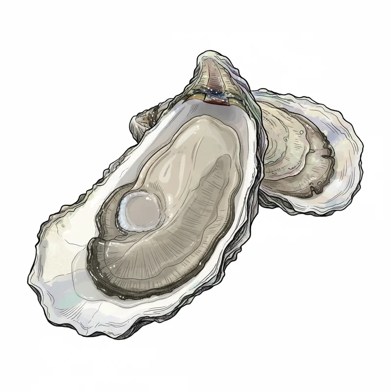 Dodge Cove oyster illustration