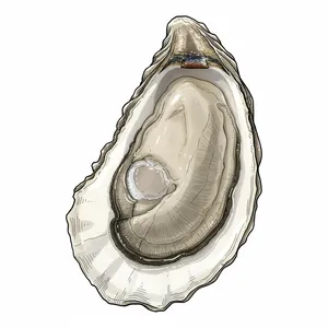 Dragon Creek oyster illustration