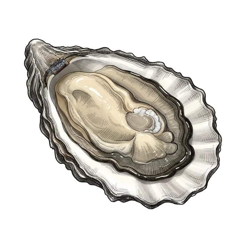 Drayton Harbor oyster illustration
