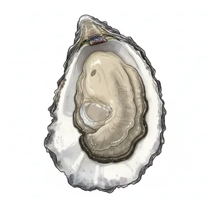 Drayton Harbor oyster illustration
