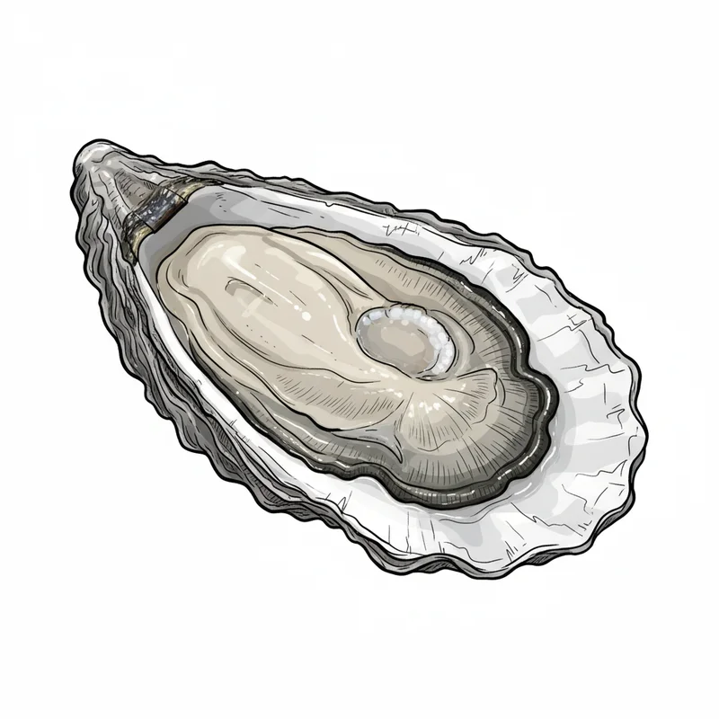 Duck Island Petite oyster illustration