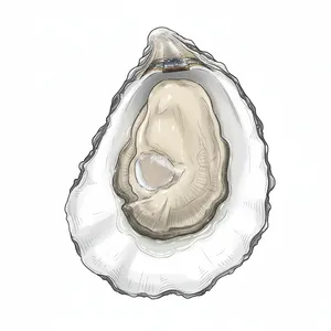 Effingham Inlet oyster illustration