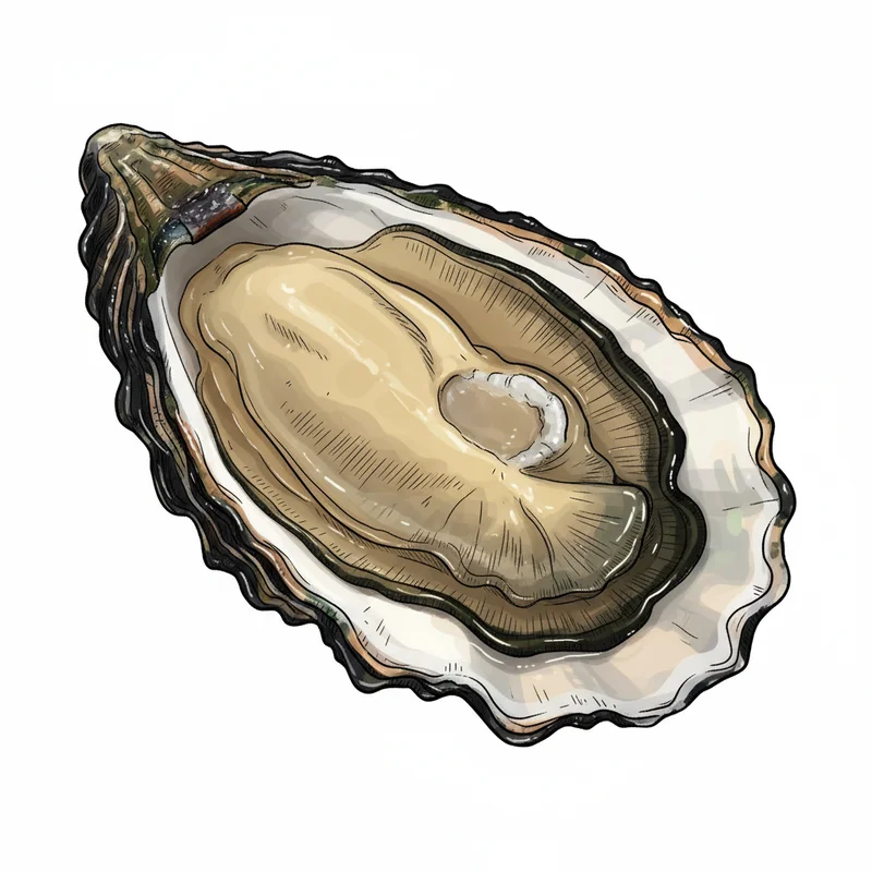 Eld Inlet oyster illustration