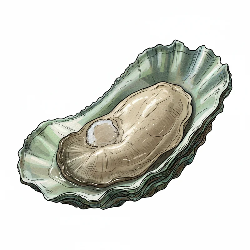 Emerald Cove oyster illustration