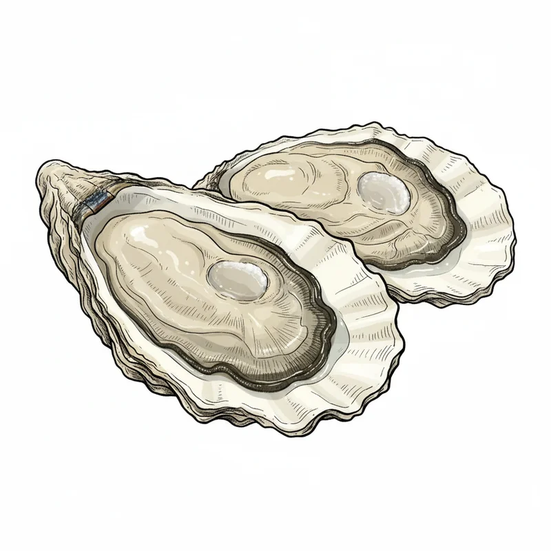 Evening Cove oyster illustration