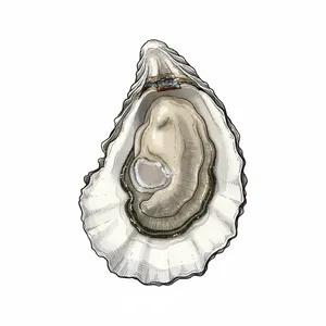 Evening Cove oyster illustration