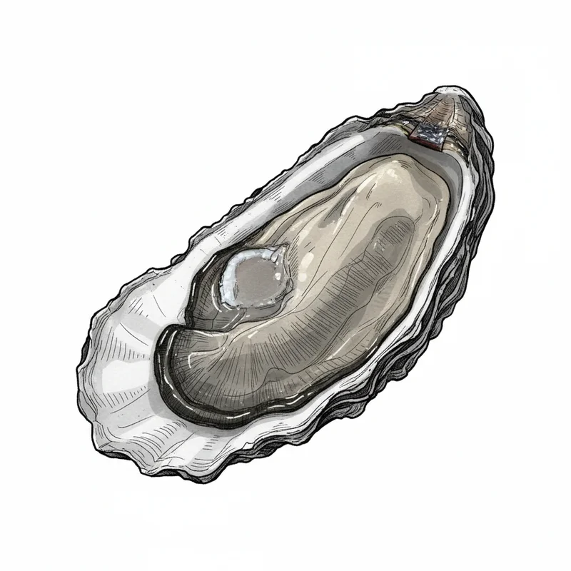 Fancy Sweet oyster illustration
