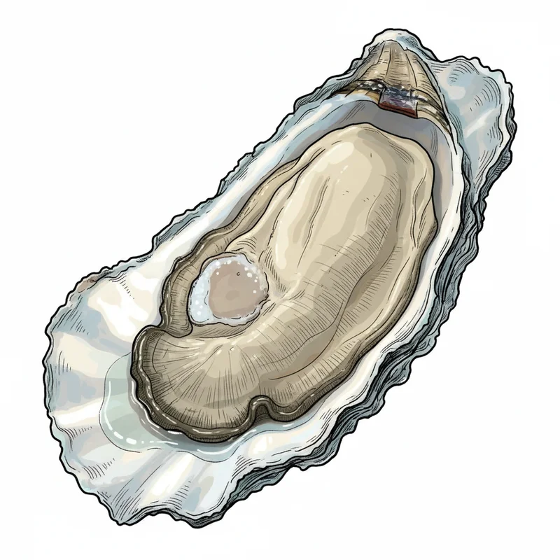 Fat Bastard oyster illustration