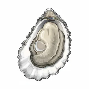 Fat Bastard oyster illustration
