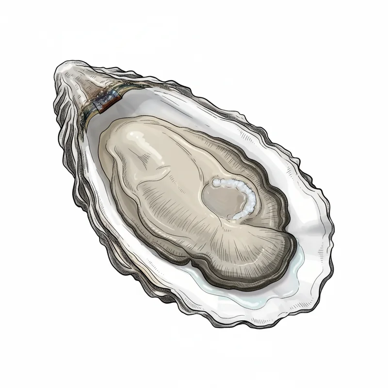 Fishers Island oyster illustration
