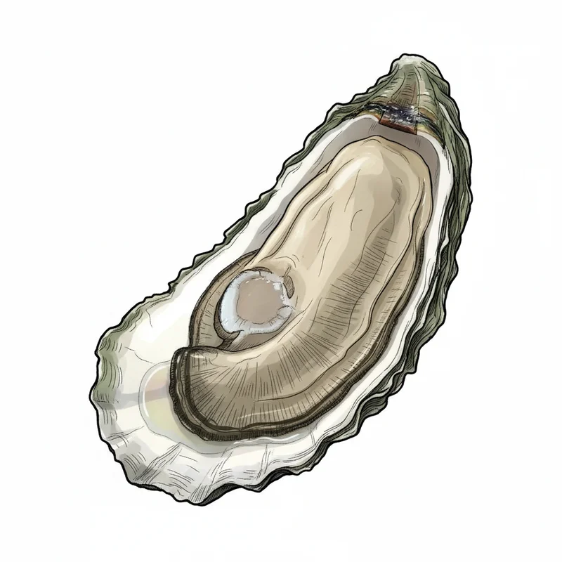 Flying Point oyster illustration
