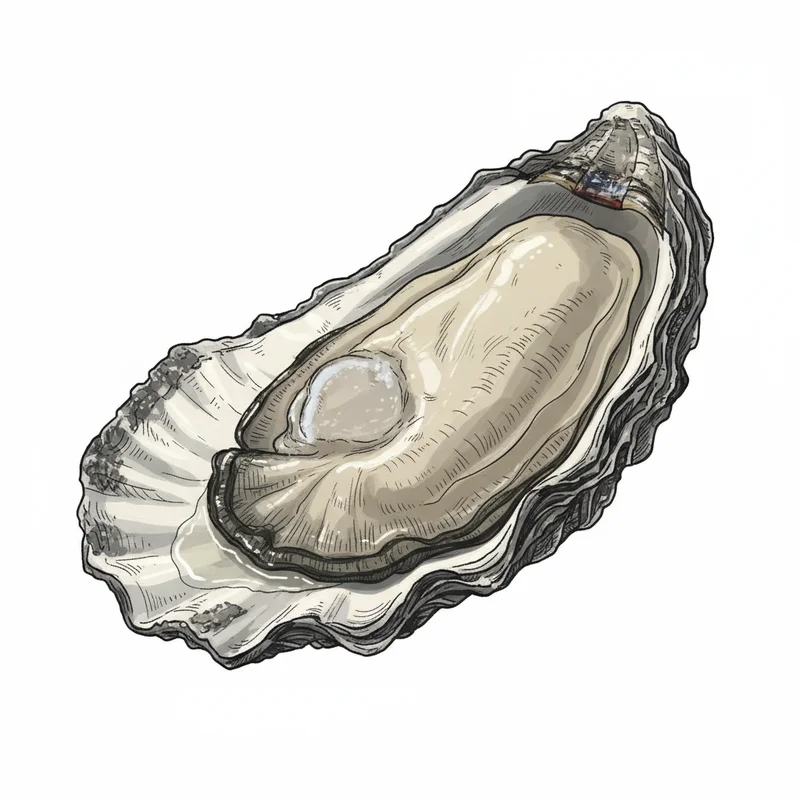 French Hog oyster illustration