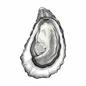 French Hog oyster illustration