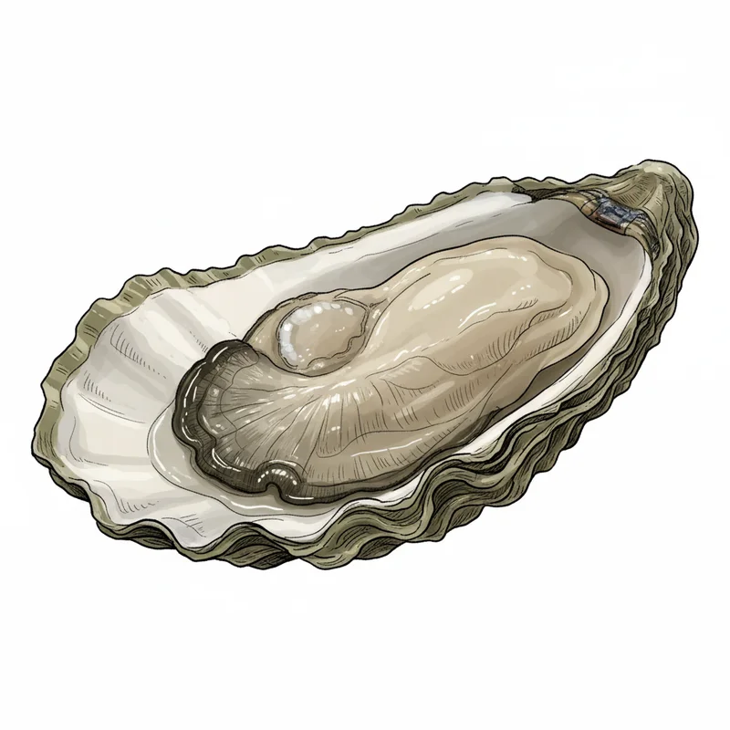 Glacier Point oyster illustration