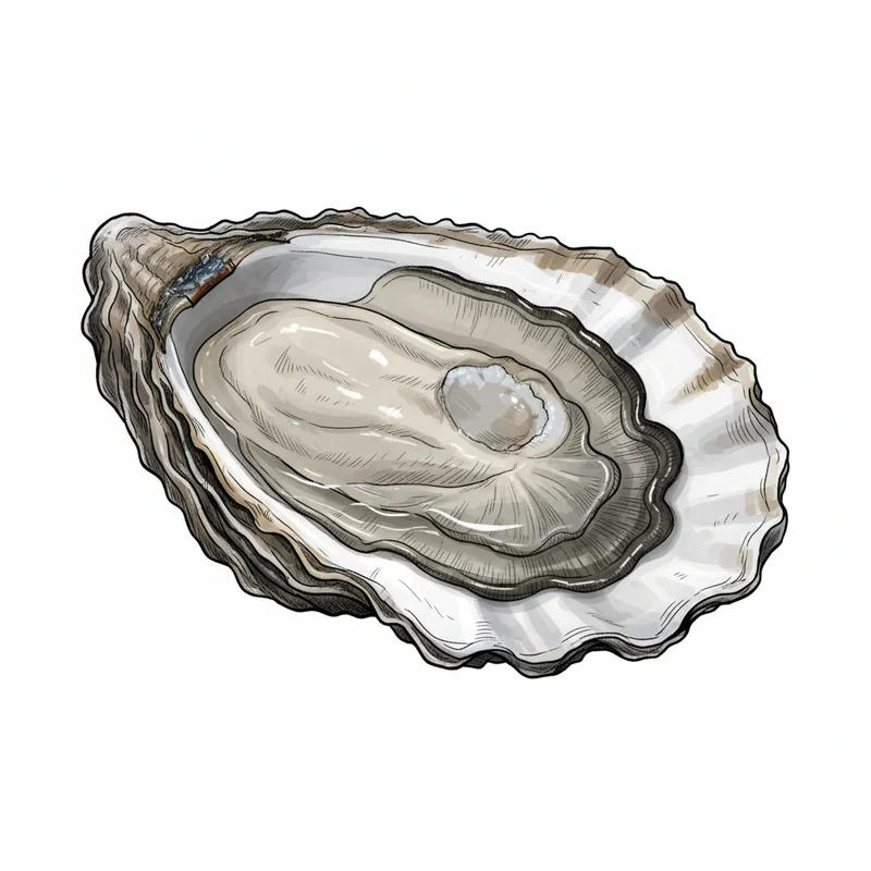Gold Creek oyster illustration