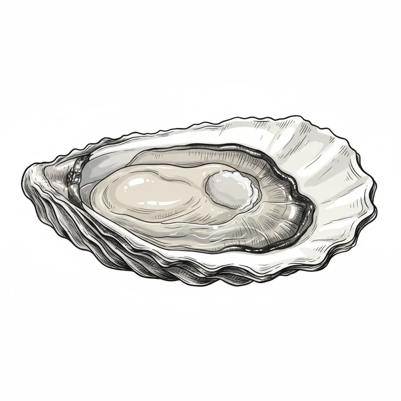Golden Nugget oyster illustration
