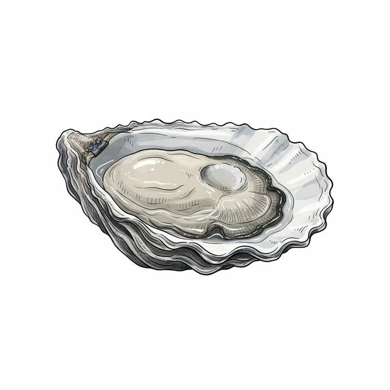 Goose Point oyster illustration